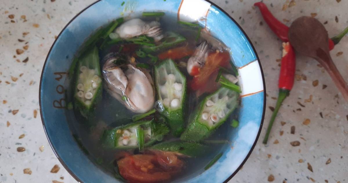 Canh hà đậu bắp