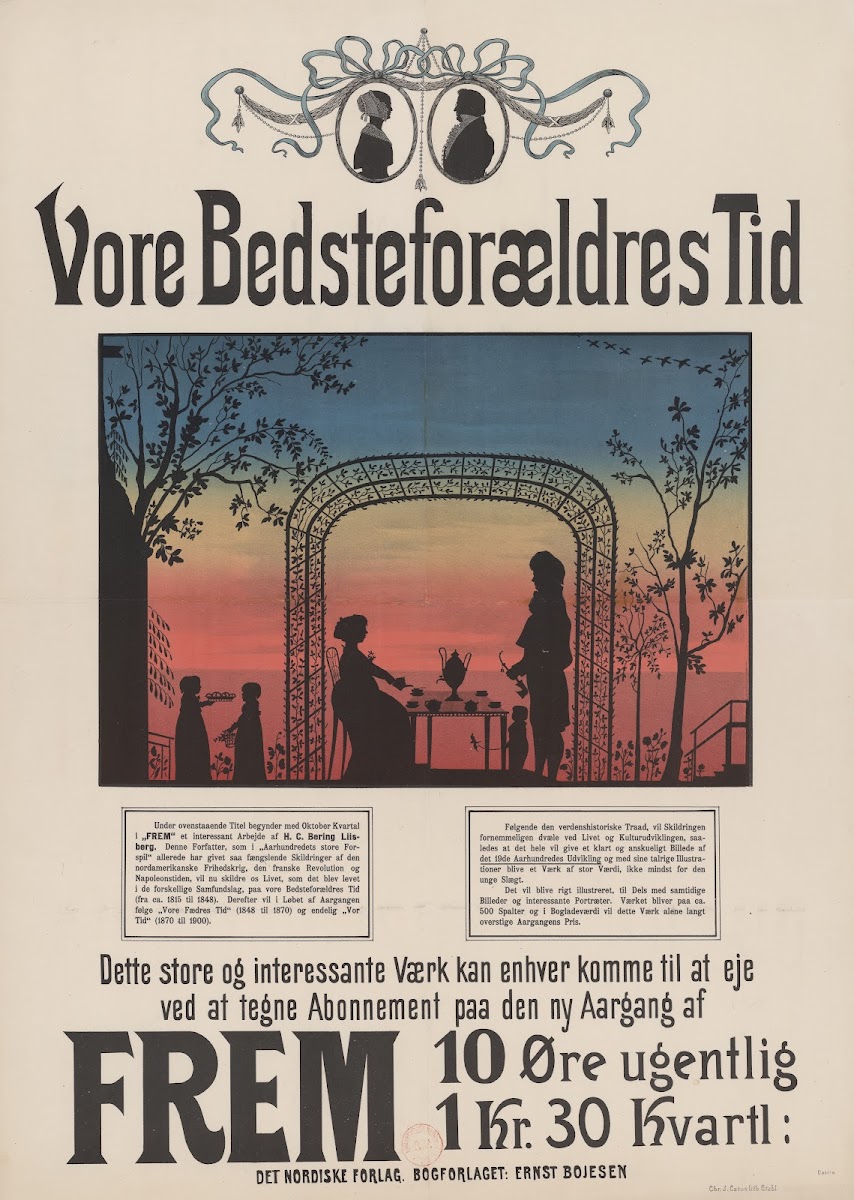 Vore Bedsteforaeldres Tid Frem écrit par HC Bering Liisberg 1895 1900