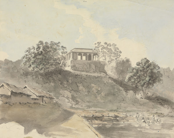 River Scene with Buildings between 1777 and 1808