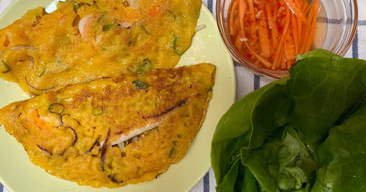 Bánh xèo chảo đơn giản