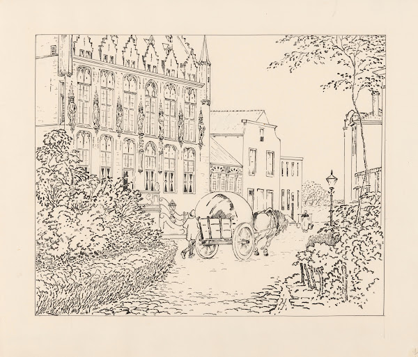Markt en stadhuis te Veere 20th century