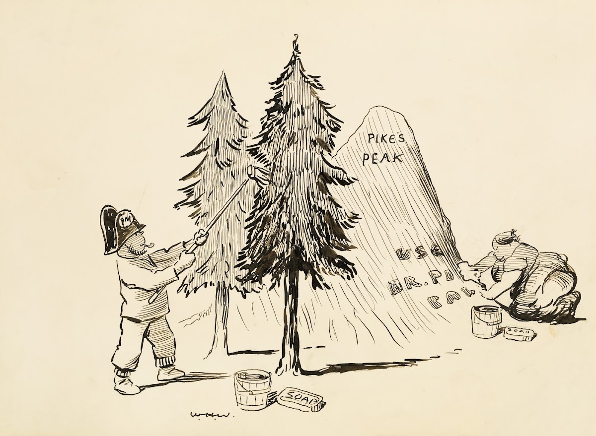 Cleaning what scenery there is let 1910