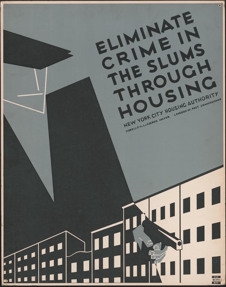Eliminate crime in the slums through housing 1936