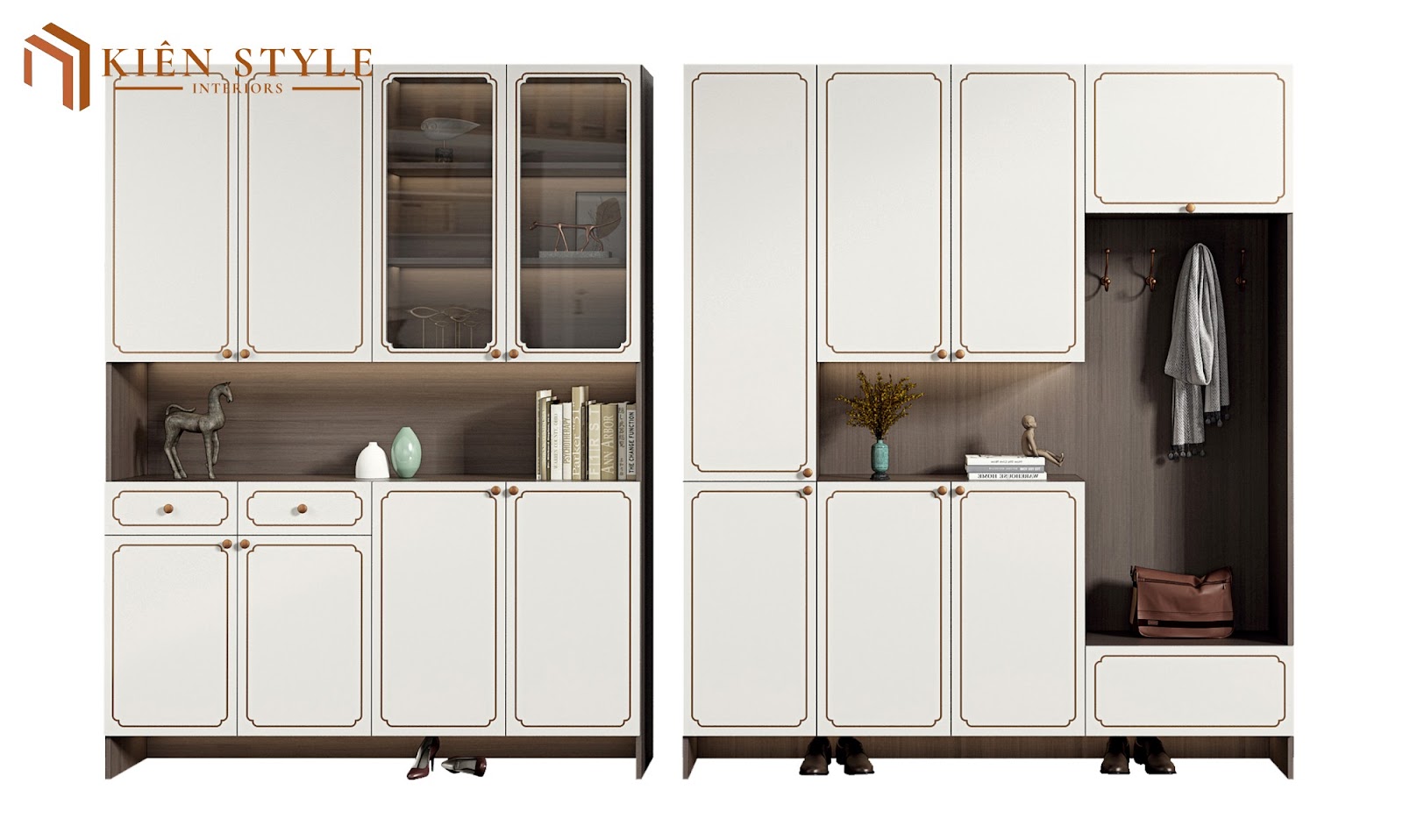 Mẫu tủ giày mới nhất 2024