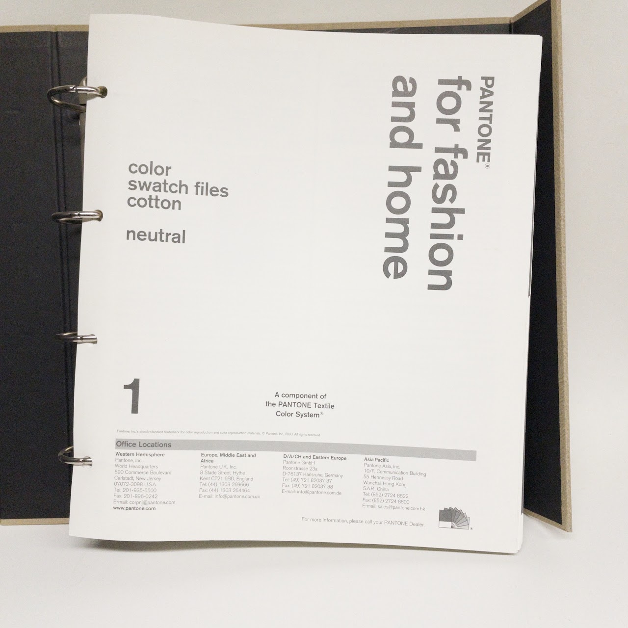 Pantone Color Swatch Files Three Volumes