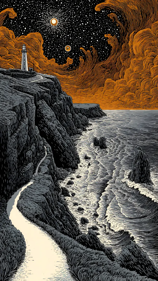 Majestic Mountain Peaks Under Twilight Sky Landscape