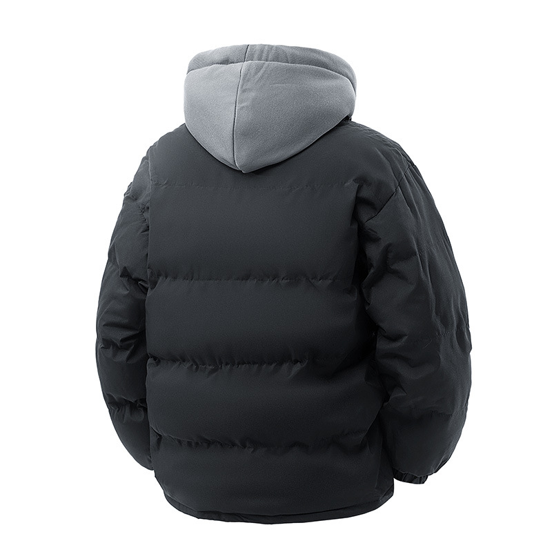 Fashionable men's winter jacket, fake-layer look