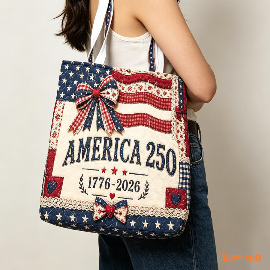 3D Quilted Tote Bag