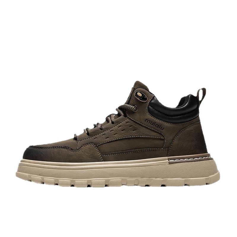 Light high-top casual shoes, non-slip