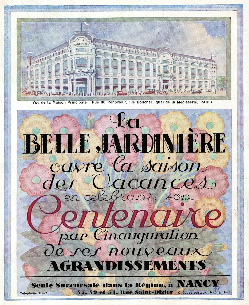 Belle jardinière  Centenaire 1924