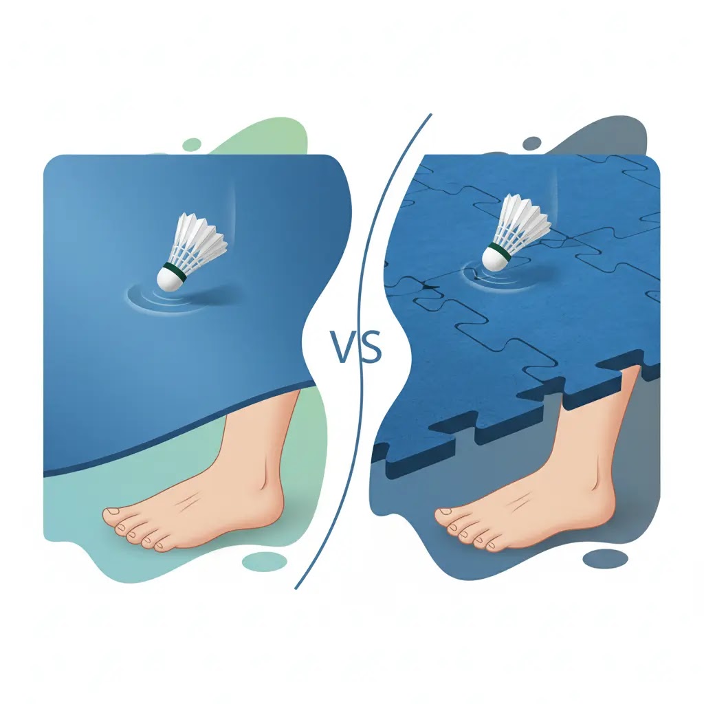 Karpet Badminton Vinyl vs Interlock: Mana yang Lebih Nyaman?