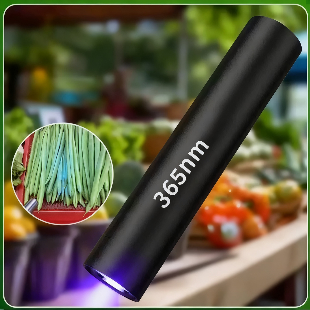 UV flashlight with aluminum housing