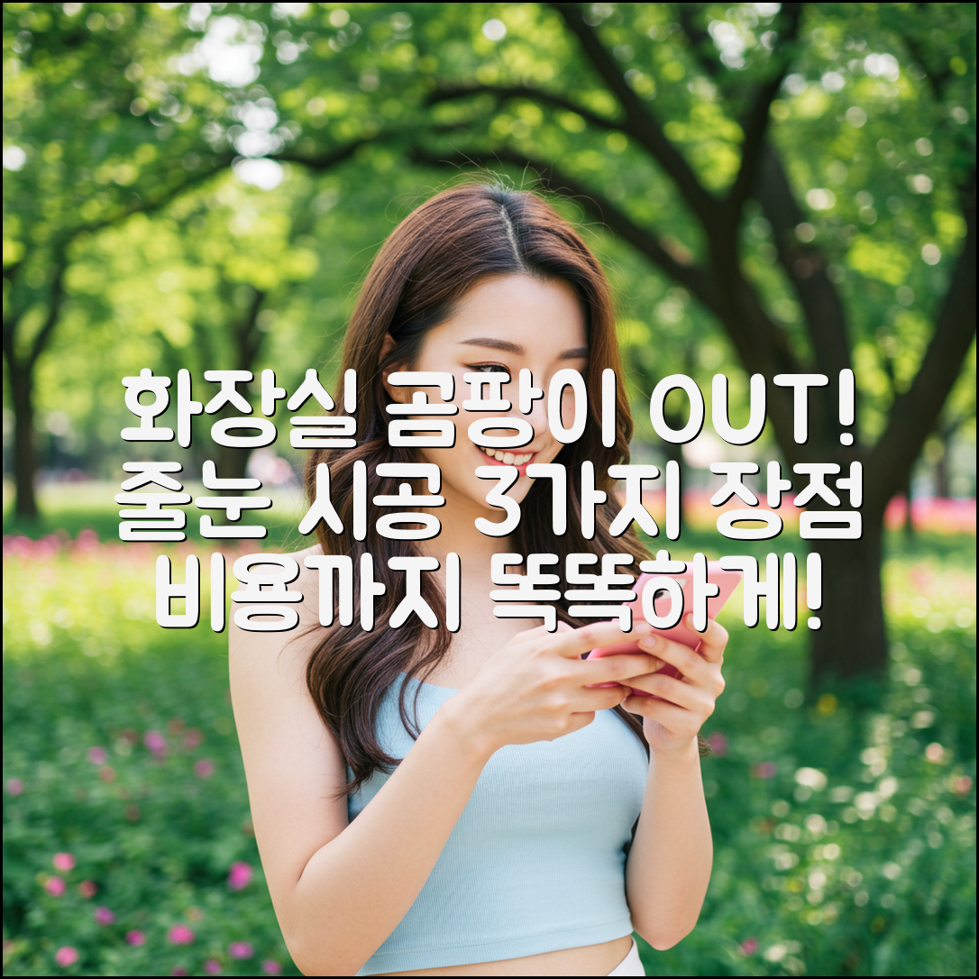 화장실 곰팡이 해방! 줄눈 시공 가격 3가지 장점