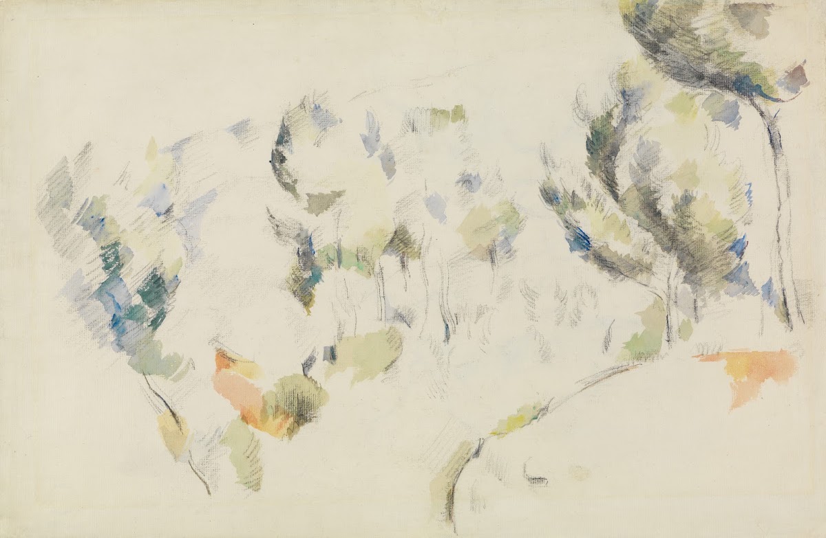Senke mit Bäumen 1890 1892