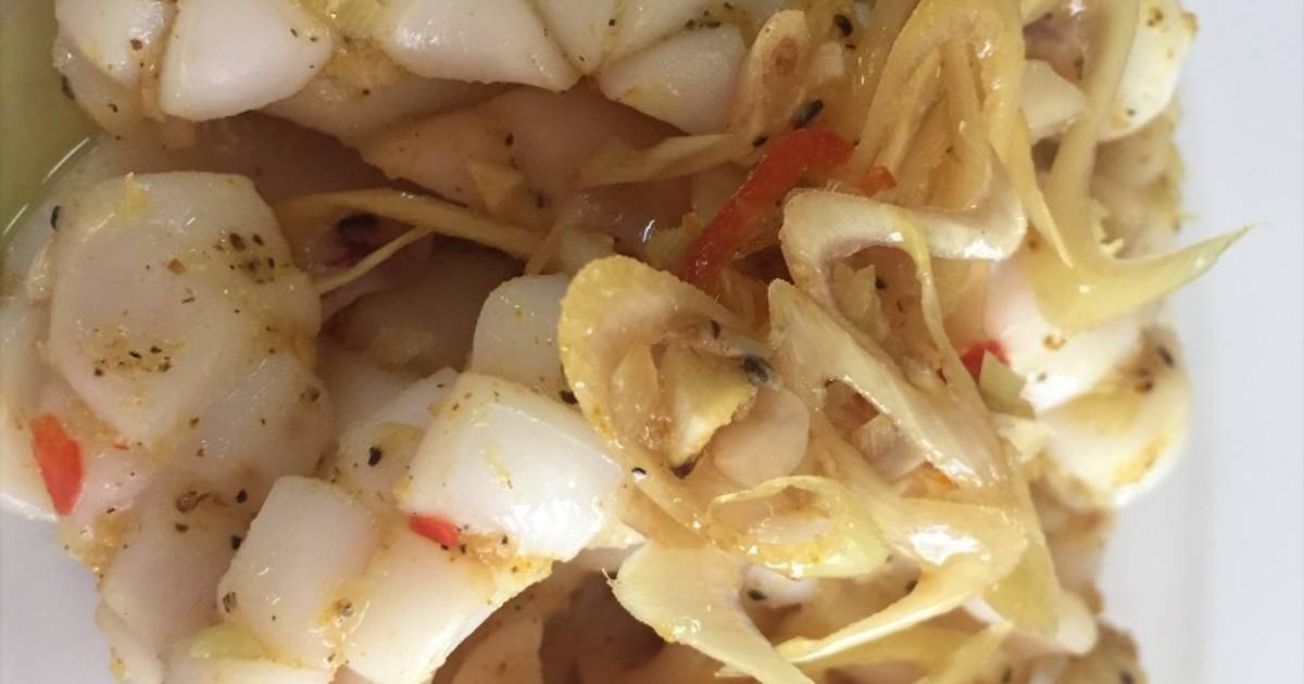 Mực xào sả ớt
