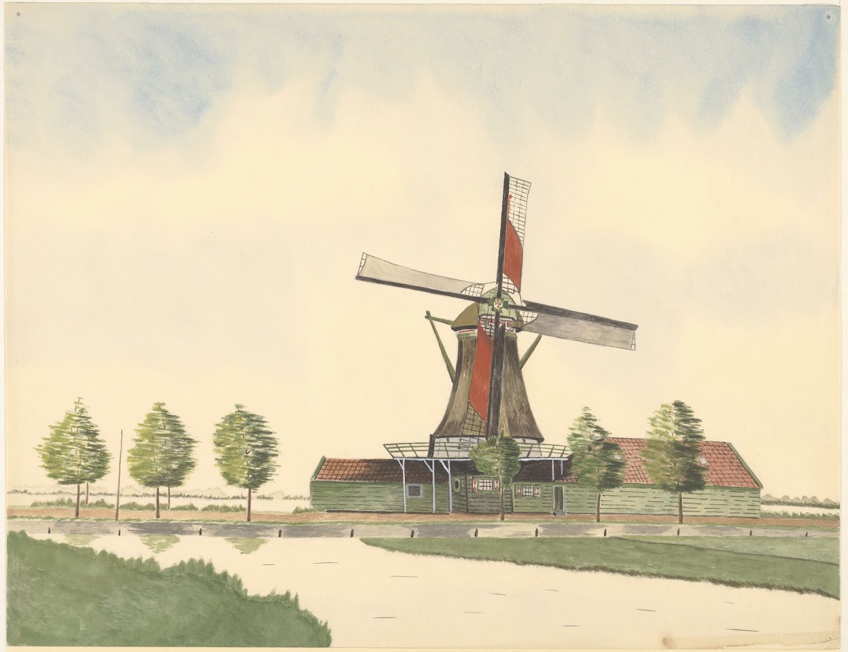 Oliemolen De Koperslager aan de Zaandijkerweg 1930 1945