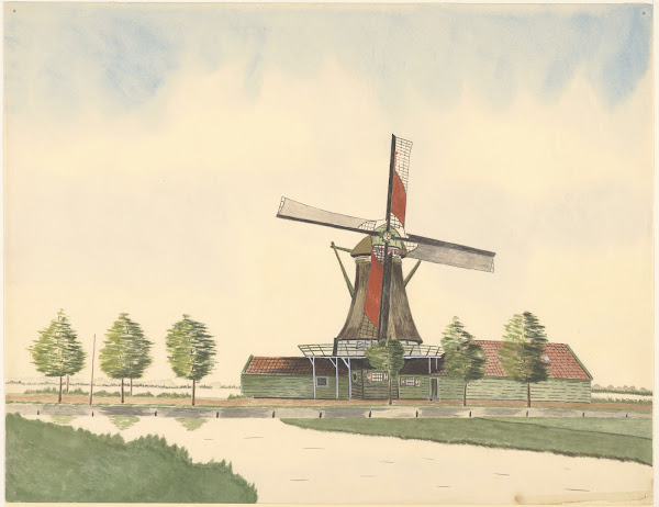 Oliemolen De Koperslager aan de Zaandijkerweg 1930 1945