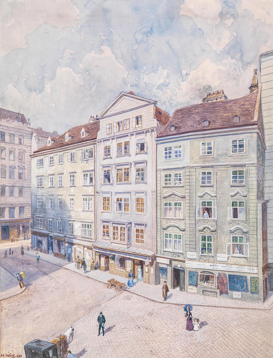 Wiener Häuserfront 1900
