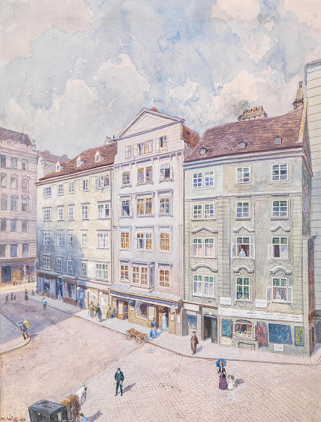 Wiener Häuserfront 1900