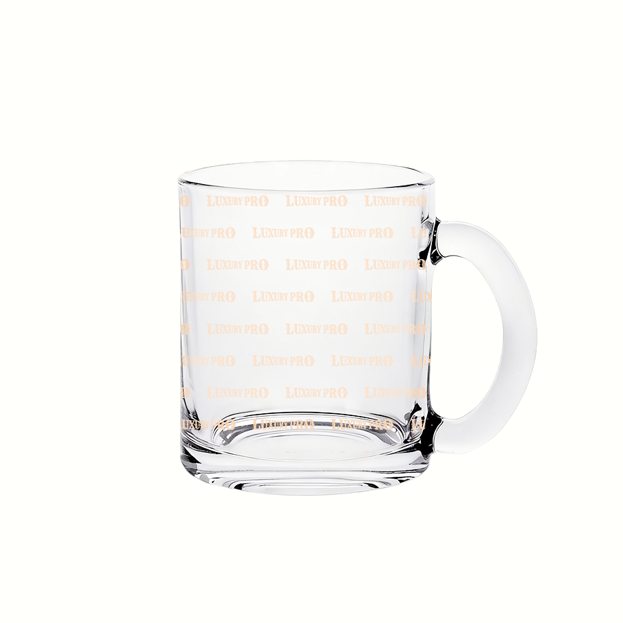 13oz Clear Handle Glass Cup