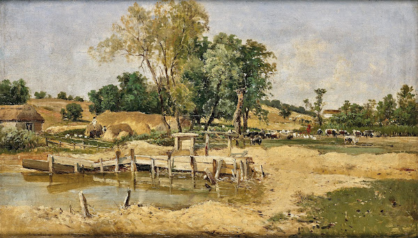 A Watering Place In Kis Bagh 1883