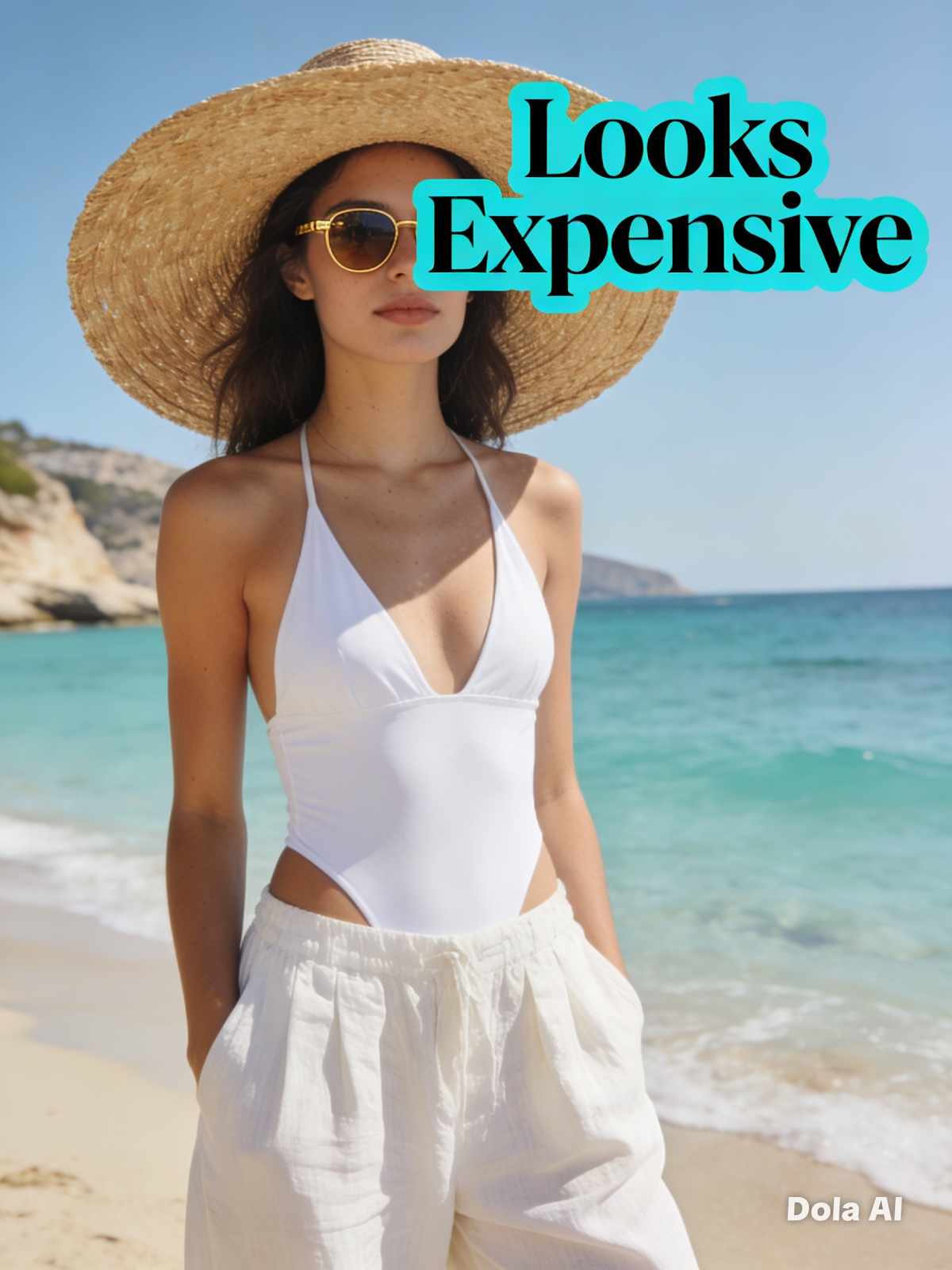 Luxury beachwear aesthetic