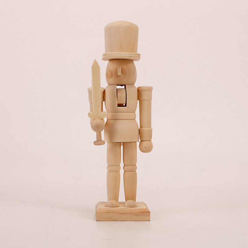 Nussknacker-Figur aus Holz, 20 cm, zum Selbstgestalten