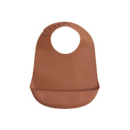 Children's Twins silicone bib caramel