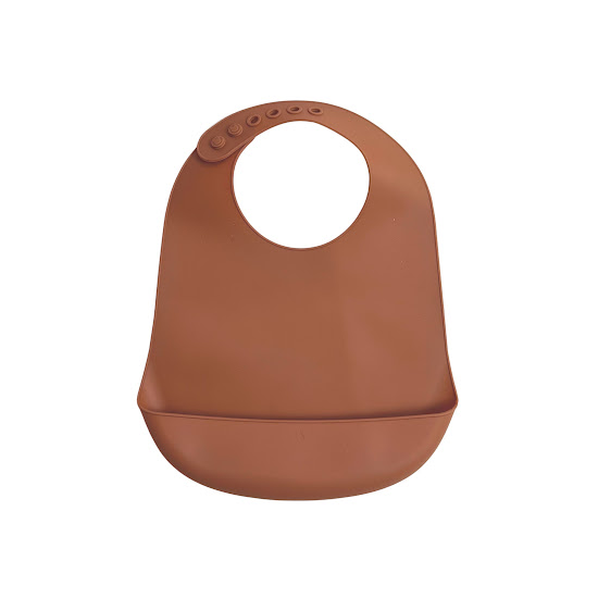 Children's Twins silicone bib caramel