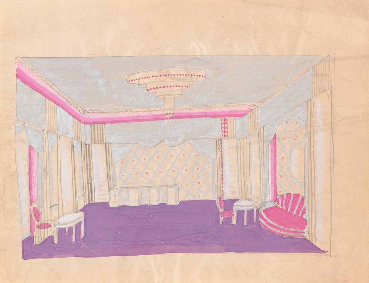 Design for the Lentheric Salon Fifth Ave  58th St Savoy Plaza Hotel New York NY