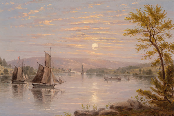 Sunrise on Lake Champlain circa 1885