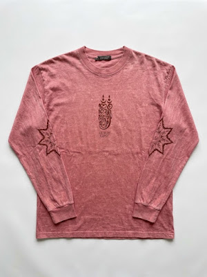 T-shirt Guruh Gipsy Washed Pink Long Sleeve