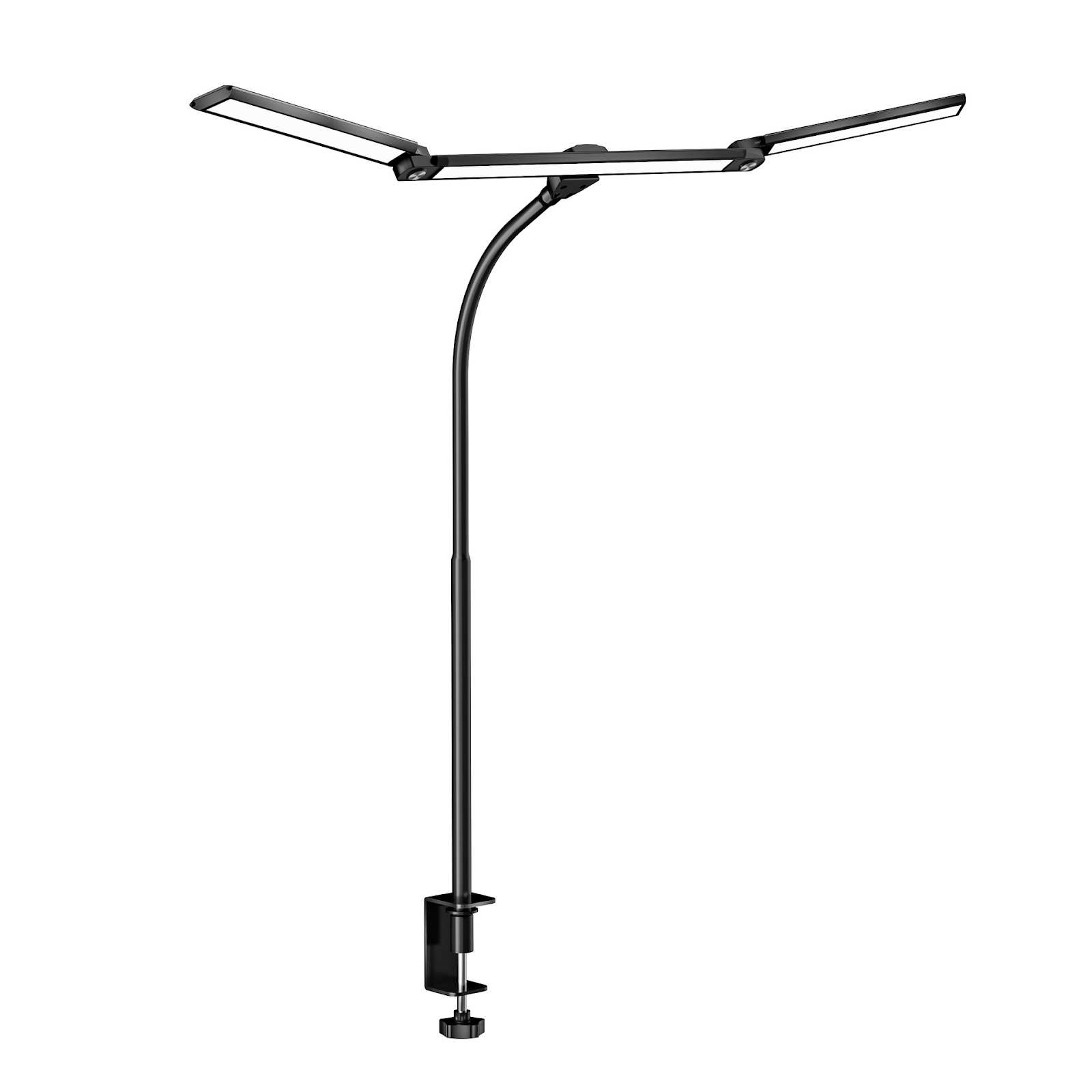 Dreifach-LED-Schreibtischlampe mit Klemmvorrichtung