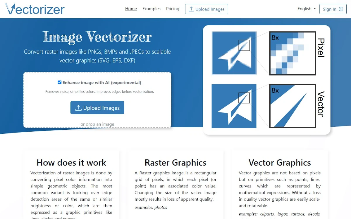 Captura de Vectorizer.io