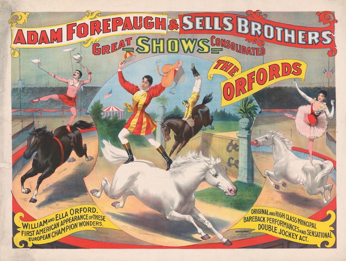 The Adam Forepaugh  Sells Brothers great shows consolidated The Orfords William