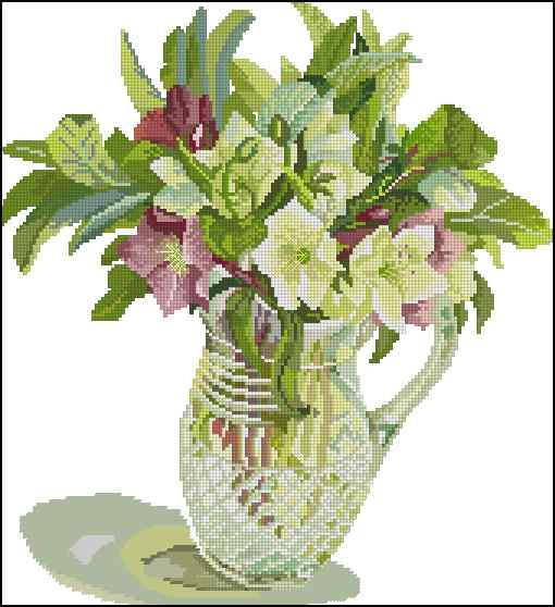 CMP 170010 Flowers In A Beautiful Decanter