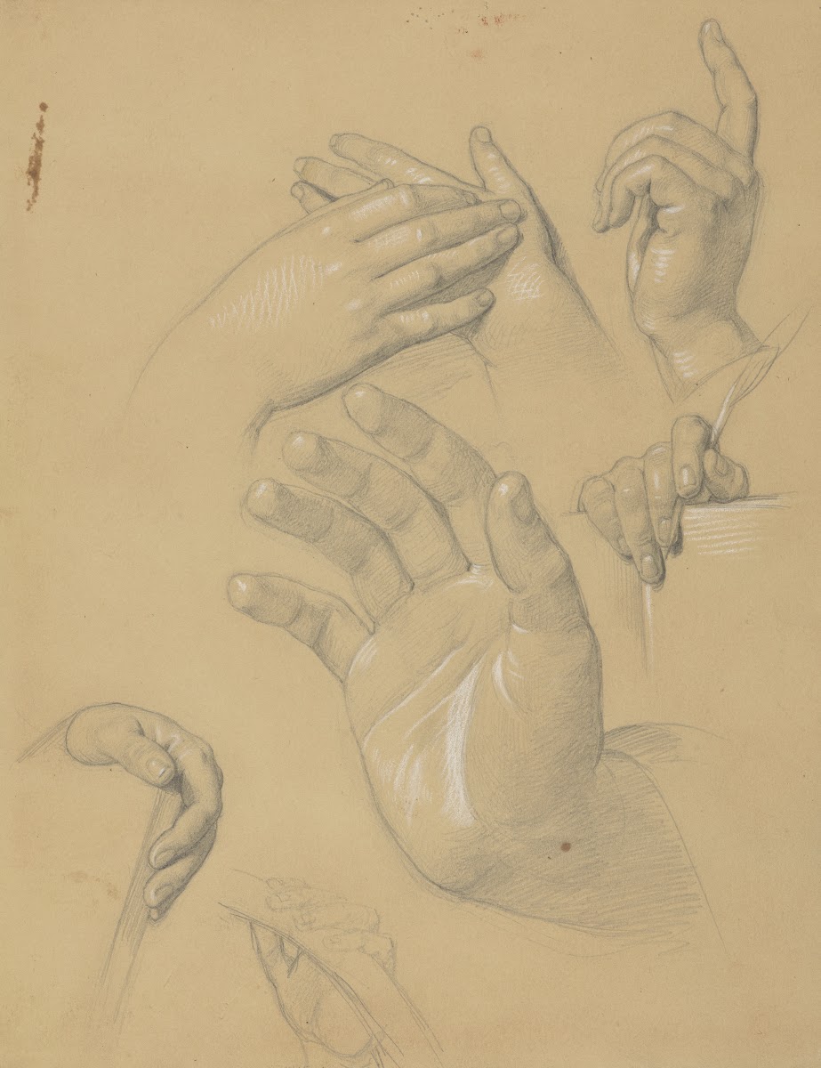 Studies of hands for the painting The Immaculate Conception of the Blessed Virgi