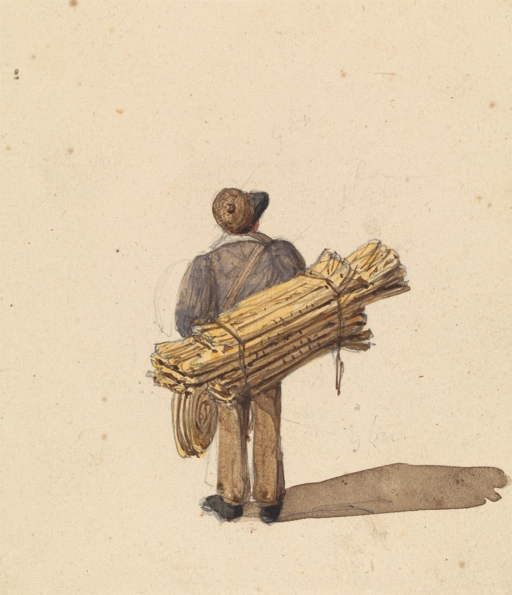 Sketches from Life in Paris Man with Hanks of Rope ca 1835