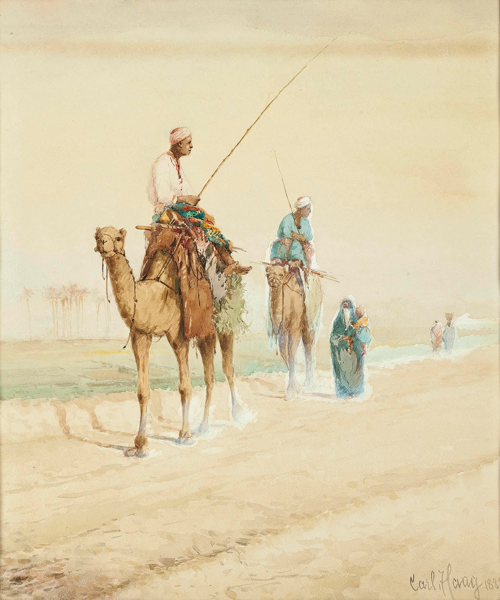 Arab travellers on an Egyptian road 1882