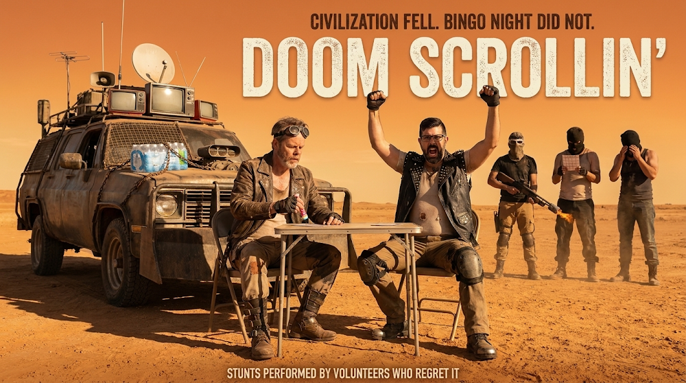 Doom Scrollin' AI key art 13