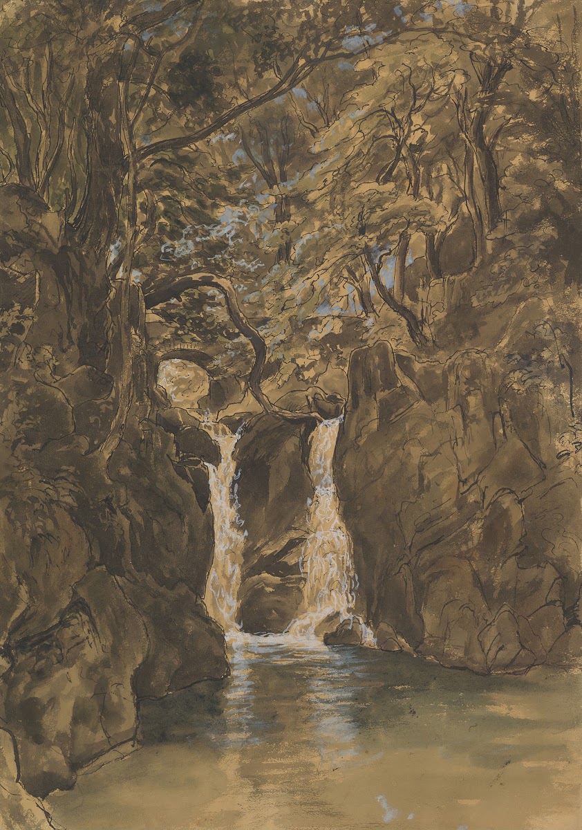 A View of Lower Rydal Falls Cumbria 1837