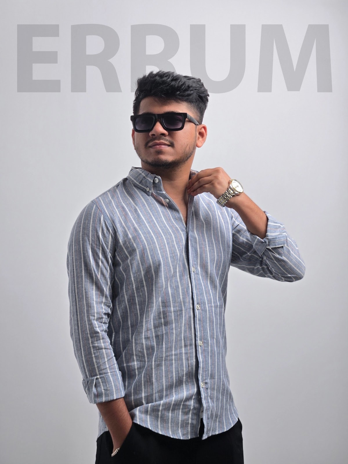 Men's Full Sleeve Casual Shirt Indigo Blue