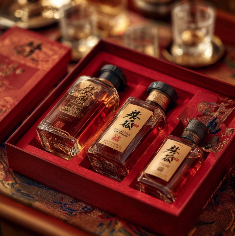 한국 명절 프리미엄 선물 분위기 이미지