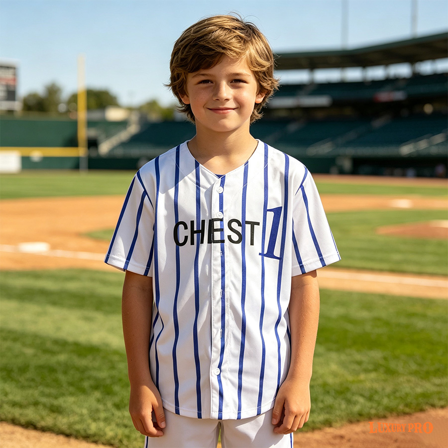 AOP Applique - MEG Kids Baseball Cardigan With Printed Taping