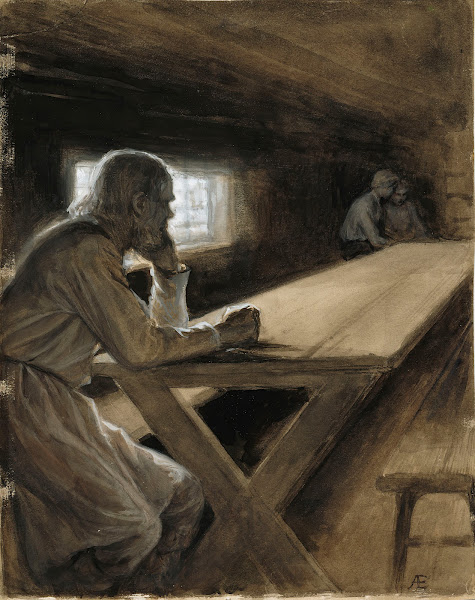 Cabin Interior From The Poem The Clouds Brother 1897   1900