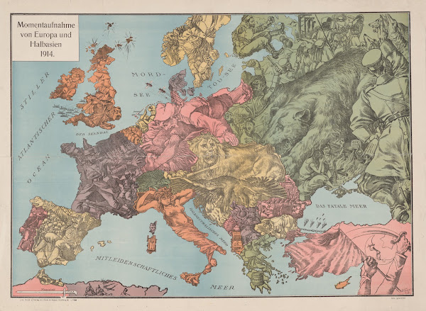 Momentaufnahme von Europa und Halbasien 1914 1915