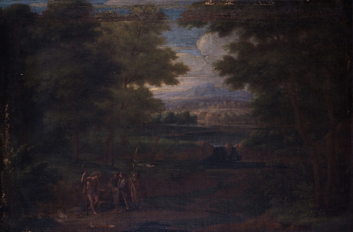 Landscape with Christ and the Men of Emmaus 18th century