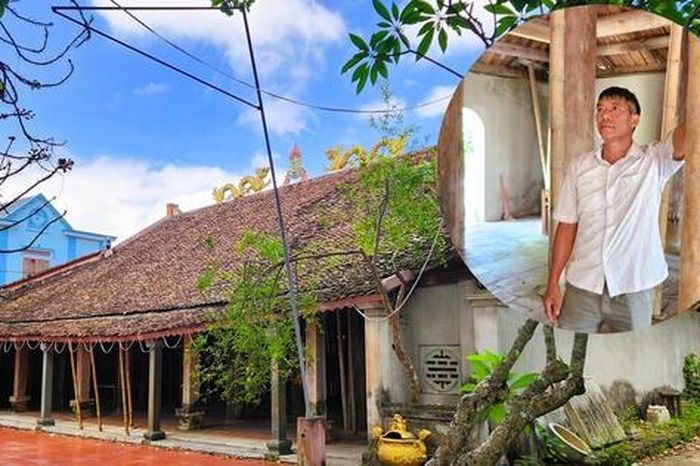 Đình cổ chờ sập ở Thanh Hóa, dân làng dùng tre luồng chống đỡ - Báo Người Lao Động