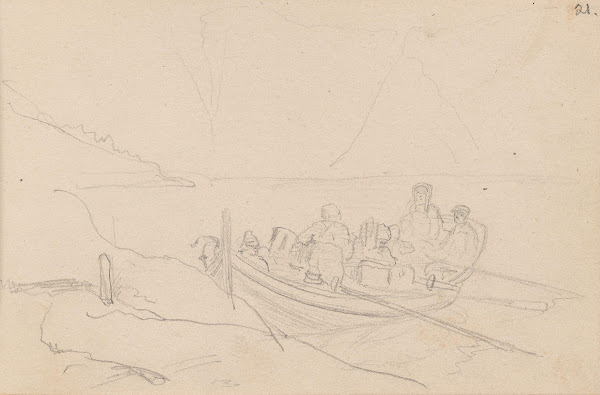 Båt med figurer 1849