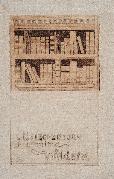 Bookplate of Hieronim Wilder 1907